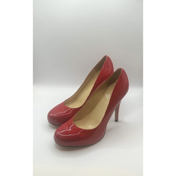 Talbots Women's Patent Leather Red‎ Sexy Pumps Heels Shoes Size 7.5B - Picture 1 of 8